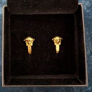 Versace Gold Medusa Earrings